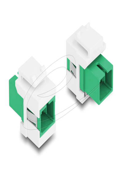 Delock Keystone Module SC Simplex Female Green/White - 87120