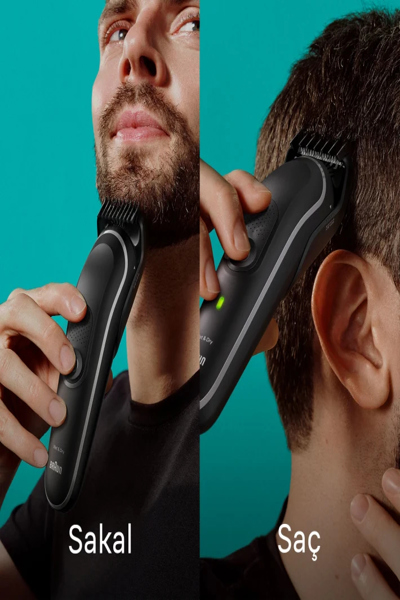 Braun All in One Trimmer 5 MGK5440 - Black - 0.5 mm - 2.1 cm - Stainless steel - Battery - 100 min