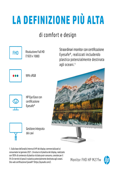 HP 27 L M27fw 27" bildskärm - 2H1A4AA#ABB