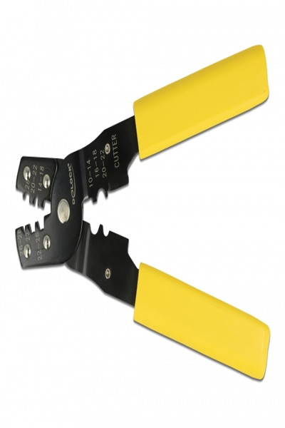 Pince à sertir Delock - noir, jaune