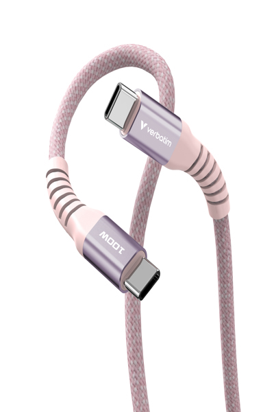 Verbatim Sync&Charge 100W USB-C/USB-C Magnetic pink 31857 - Cable - Digital - 31857