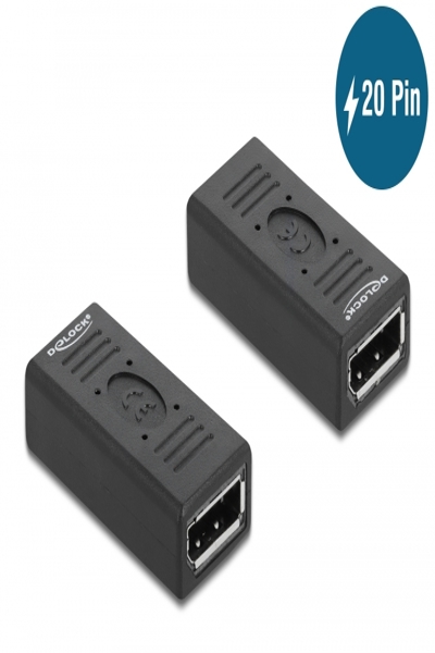 Adaptateur DisplayPort Delock - DisplayPort (F) vers DisplayPort (F)