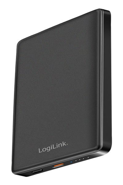 LogiLink PA0352 - Powerbank LiPo MagSafe 15 W USB-C PD schwarz - PA0352