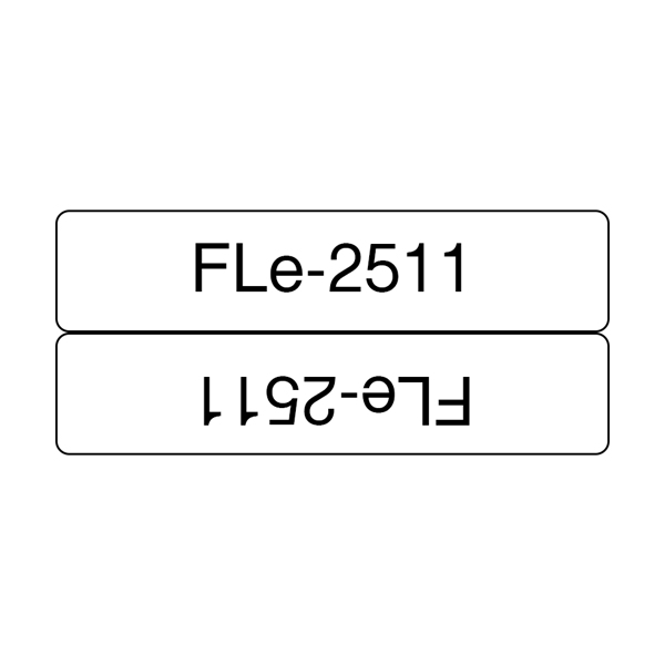Brother White - 72 etikett(er) etiketter - FLE2511