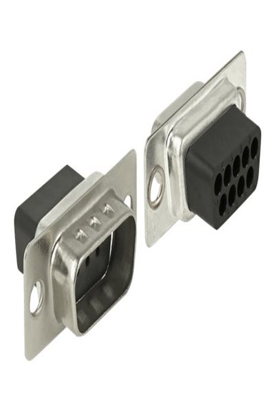 Delock Adapter Sub-D 9-polig hane till RJ45 hona monteringskit - 66166