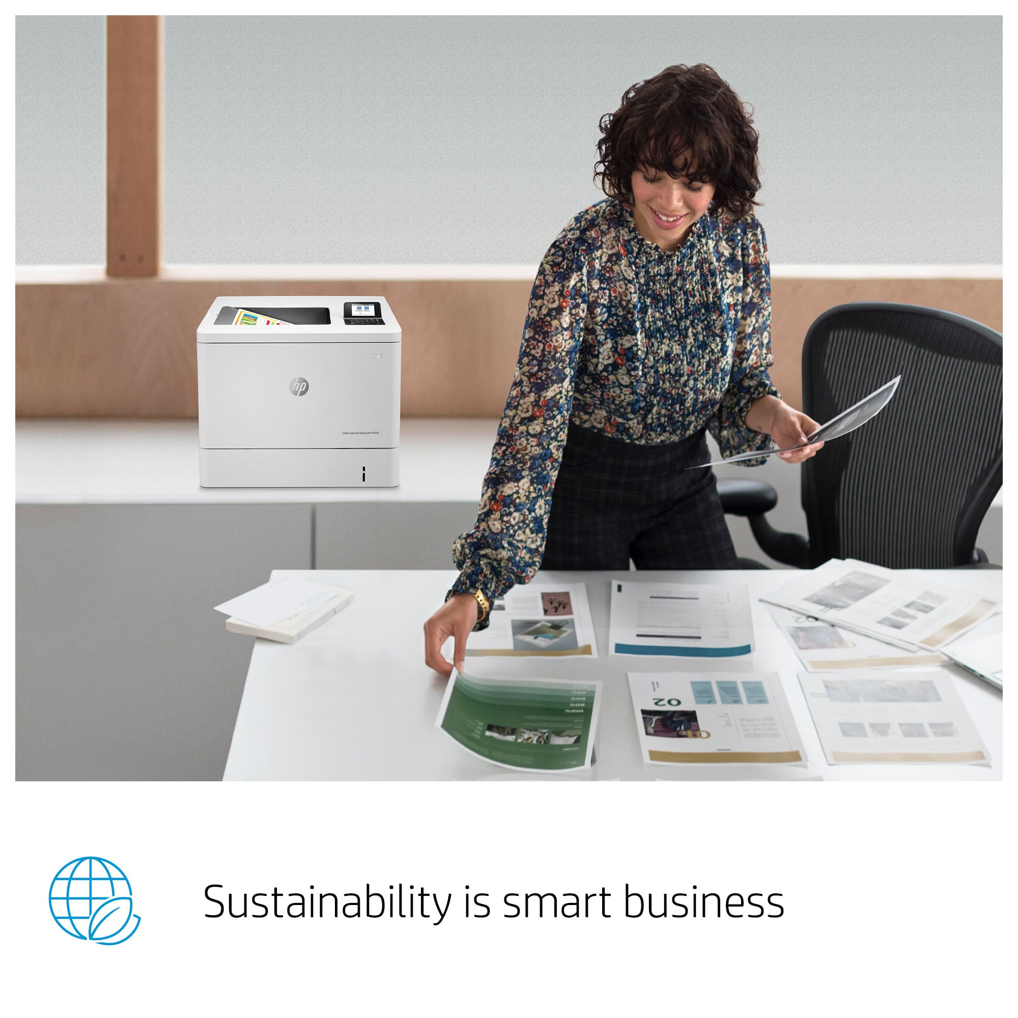 HP Color LaserJet Enterprise M554dn Printer - 7ZU81A