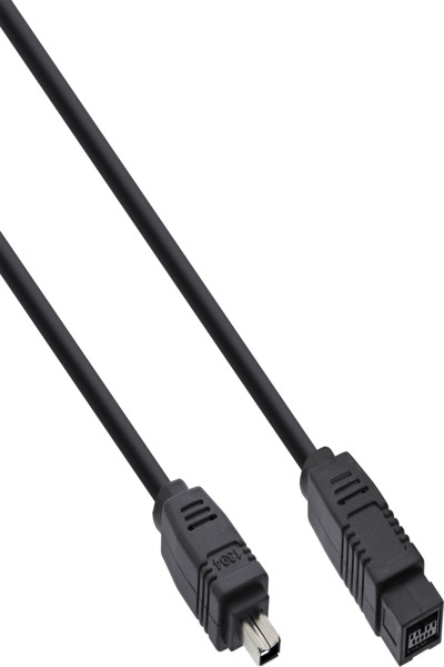 Câble FireWire 400 vers 800 1394b en ligne 4/9 broches mâle 1 m