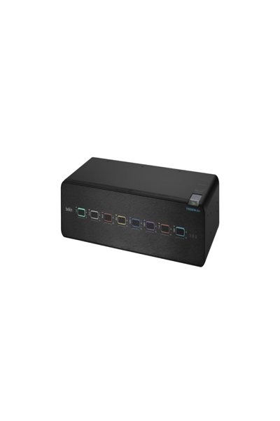 Belkin F1DN208KVM-UN-4 - 3840 x 2160 pixels - 4K Ultra HD - Rack mounting - Black - F1DN208KVM-UN-4