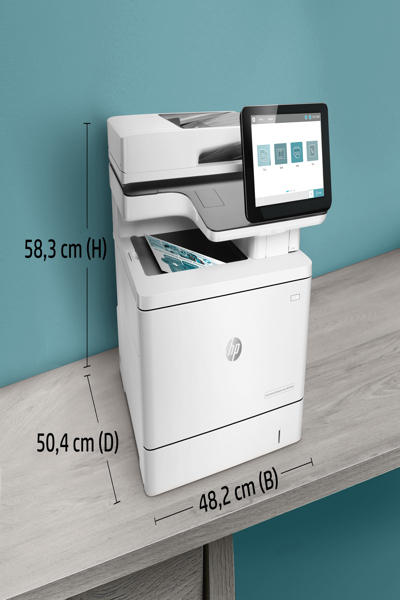 HP Color LaserJet 7ZU87A: Laser/LED Fax, 38 ppm, USB 2.0, RJ-45
