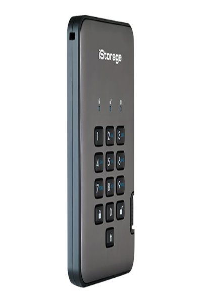 iStorage diskAshur PRO2 256 bits 3 To USB 3.2 certifié FIPS niveau 3 - Disque dur chiffré sécurisé IS-DAP2-256-3000-C-X - 3 To - 3.2 Gen 1 (3.1 Gen 1) - Noir