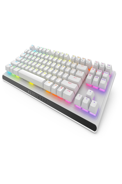 Dell Alienware AW420K - Wired - USB - Mechanical - QWERTY - RGB LED - White - AW420K-W-WW