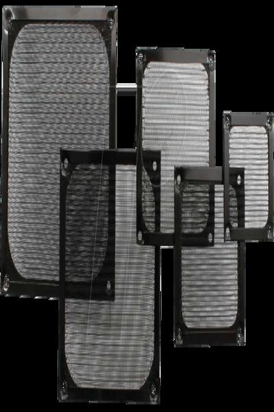 InLine Fan grid aluminum filter - black - 140x140mm - 33372S