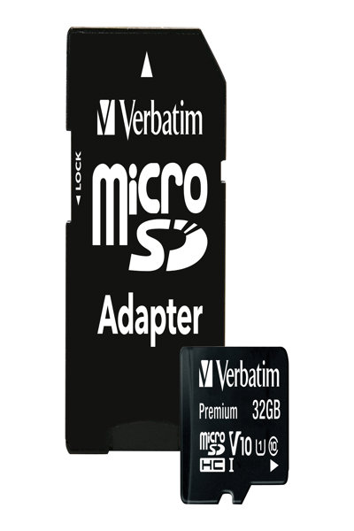 Verbatim Flash-minneskort (microSDHC till SD-adapter ingår) - 44083