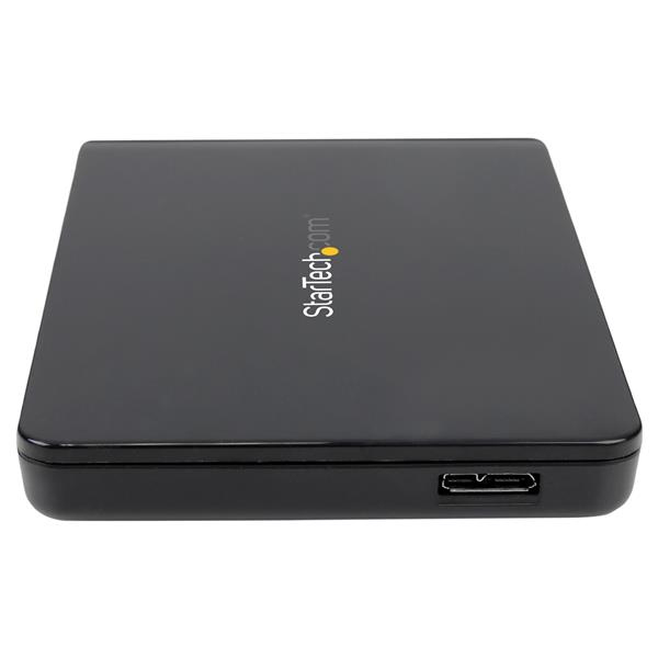 StarTech USB 3.1 (10 Gbps) Tool-Free Enclosure for 2.5” SATA Drives - HDD/SSD enclosure - 2.5" - Serial ATA - 10 Gbit/s - USB connectivity - Black - S251BPU313