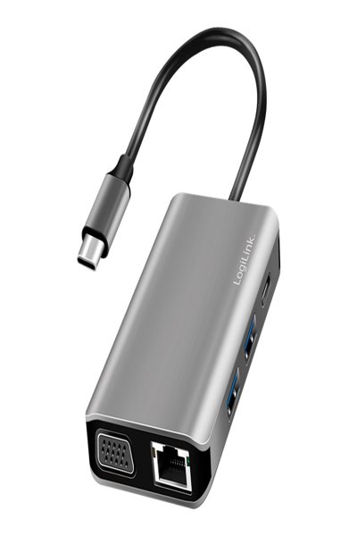 LogiLink USB-C dockningsstation 7-portar - UA0410