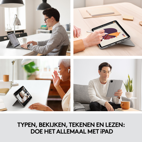 Logitech Combo Touch - Tangentbord och folio case - 920-010168