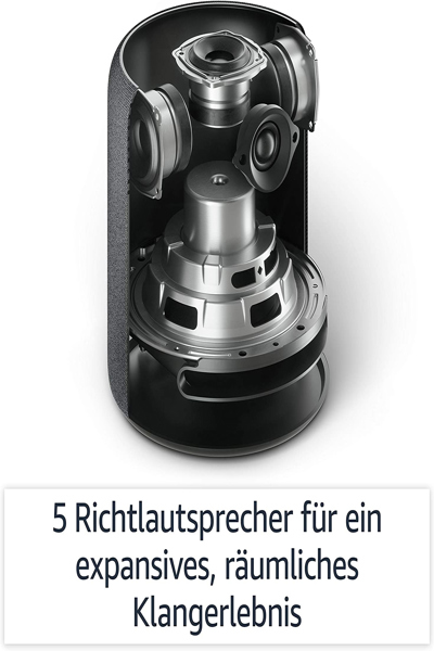 Amazon Echo Studio - Amazon Alexa - Cylinder - Black - Android,Fire OS,iOS - 5.1 cm - 2.5 cm - B07NQDHC7S