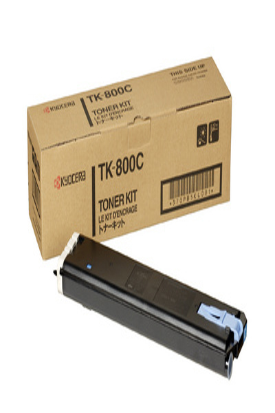 Kyocera TK 800C - Toner Cartridge Compatible, Original - cyan - 10,000 pages