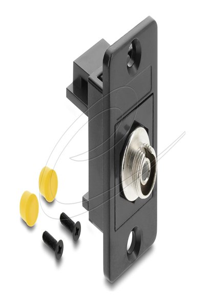 Delock Panel Mount FC Simplex Socket to Black - Cable - Monomode fiber