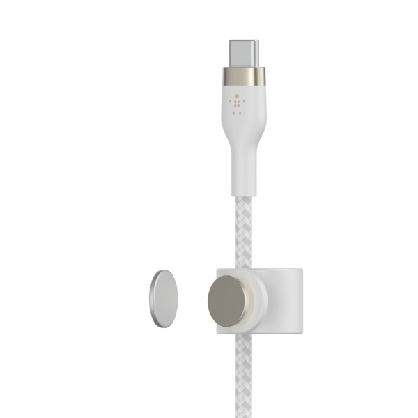 Belkin BOOST CHARGE USB-C to 2.0 Braided Silicon 1M White - Digital - CAB011BT1MWH