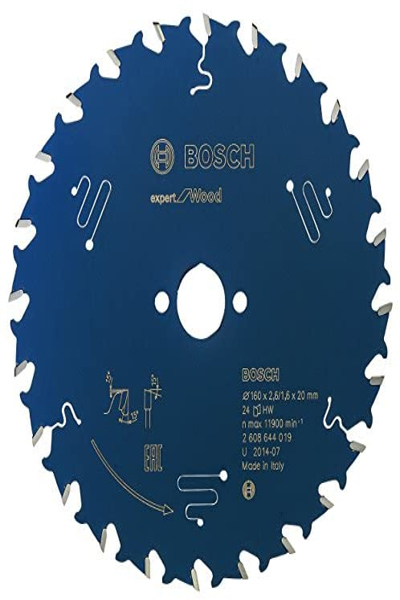 Bosch 2 608 644 019 - Wood - 16 cm - 2 cm - 1.6 mm - 11900 RPM - 2.6 mm