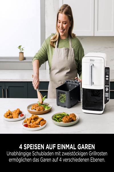 SharkNinja Ninja DoubleStack SL400EUWH - Hot air fryer - SL400EUWH