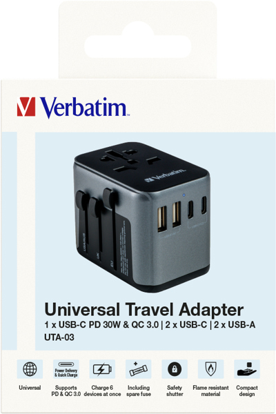 Verbatim UTA-03 - Power adapter - 49545