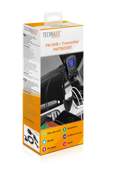 TECHNAXX FMT1500BT BLUETOOTH FM TRANSMITTER