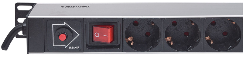 Förlängningssladd (rack - monterbar) - AC 250V - 714044