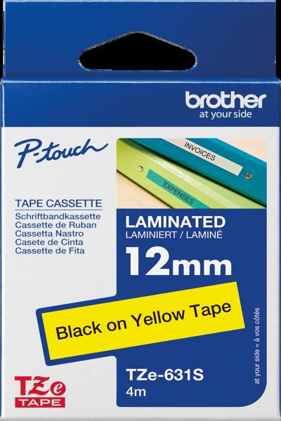 Brother TZe-631S - Black on yellow - TZE631S