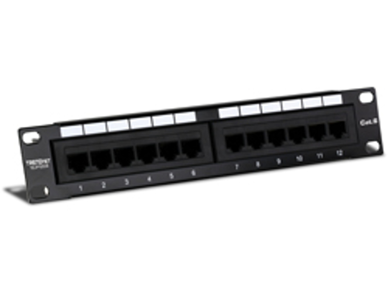 TRENDnet - Patch Panel - RJ-45 X 12 - 12 Ports (TC-P12C6) - TC-P12C6