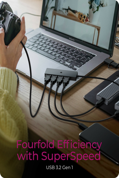 ICY BOX IB-HUB1424-C3 USB-C/A Hub - IB-HUB1424-C3