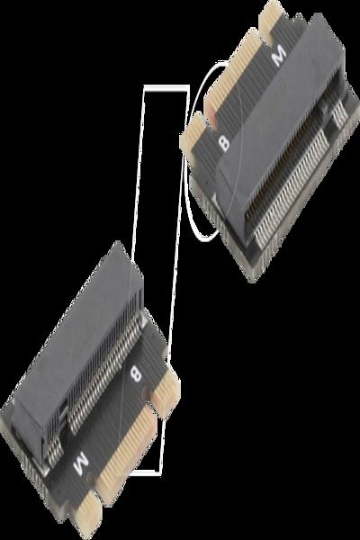 Delock 64342 - Adaptateur M.2 Key B+M plug > emplacement M