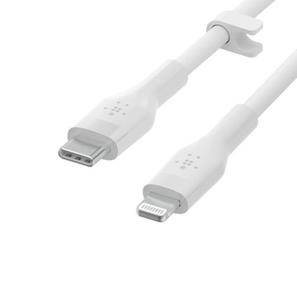 Belkin BOOST CHARGE USB-C to LTG Silicon 3M White - Digital - CAA009BT3MWH
