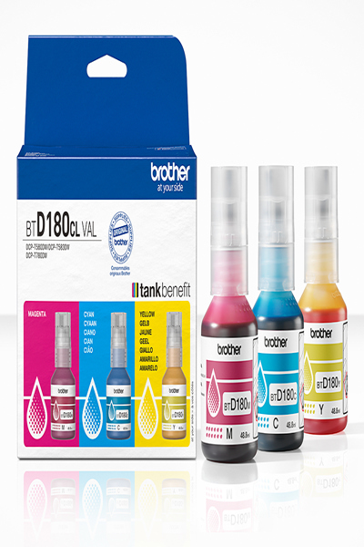 Brother BTD180CL Multipack Original Ink Cartridge - BTD180CLVAL