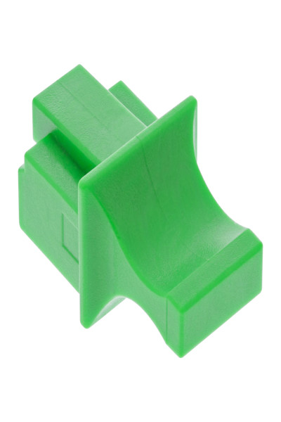 Cache-poussière InLine pour RJ45 femelle - vert - 100 pièces.
