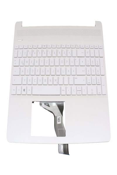 Clavier HP L68120-041 avec boîtier supérieur DE rétroéclairé blanc