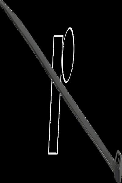 Colliers de serrage Schneider 200 x 4,8 mm, noir, 100 pièces