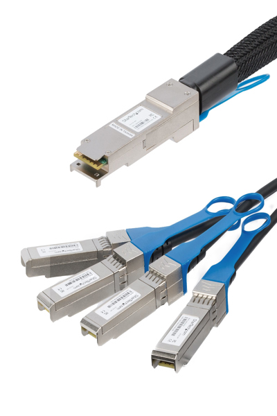 StarTech.com MSA okodad 3m 40G QSFP+ till 4x SFP+ DAC - QSFP4SFPPC3M