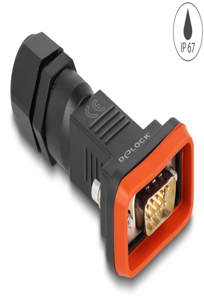 Delock Data connector - DB-9 (M) - 87802