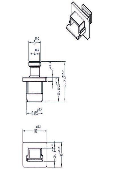 Cache-poussière Delock pour USB 2.0 type Mini-B femelle