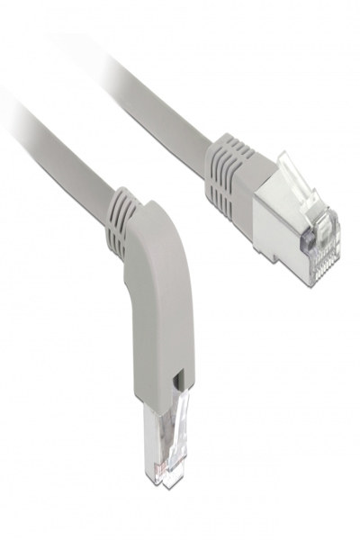 Câble patch Delock - RJ-45 (M) coudé vers le bas vers RJ-45 (M) droit