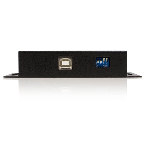 StarTech 1 Port Metal Industrial USB to RS422/RS485 Serial Adapter w/ Isolation - USB B - RS-422/485 - 1.8 m - Black - ICUSB422IS