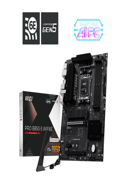 MSI PRO B850-S WIFI6E ATX MOTHERBOARD - 7E80-002R