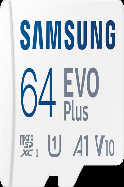 Samsung EVO Plus MB-MC64KA - Flash memory card (microSDXC to SD adapter included)