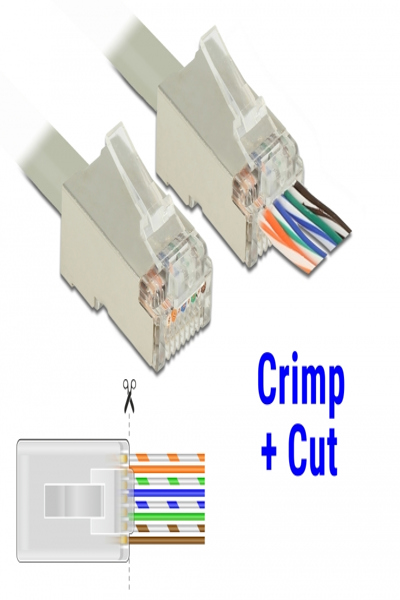 Delock Network connector - RJ-45 (M) - 86454