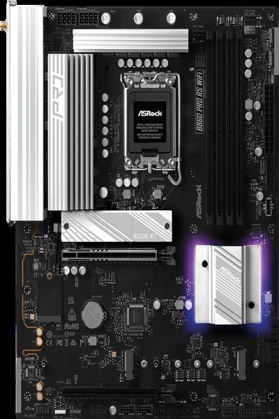 ASRock B860 Pro RS WiFi - Moderkort - 90-MXBRK0-A0UAYZ