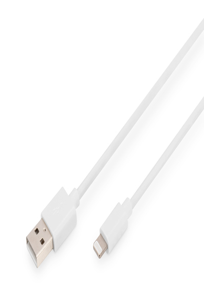 DIGITUS Lightning till USB-A data-/laddningskabel, MFI-certifierad - DB-600106-020-W