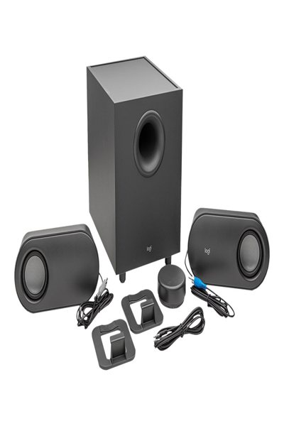 Logitech Z407 Bluetooth computer speakers with subwoofer - 2.1 channels - 40 W - PC/Laptop - Graphite - 80 W - Wireless - 980-001349