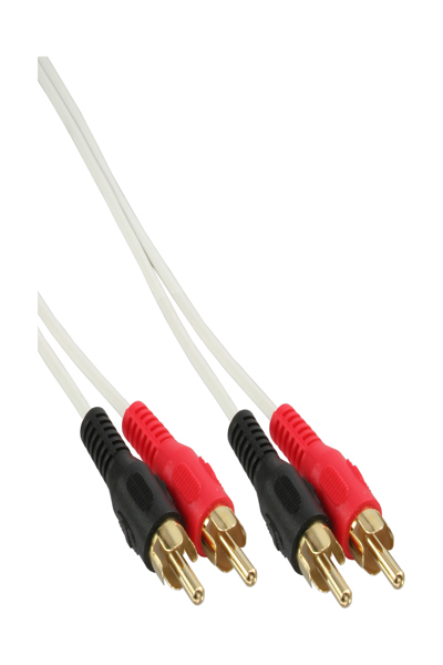 Câble audio en ligne 2x RCA mâle vers mâle 3 m